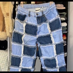 The Ragged Priest patchwork blue jeans, new, size 30